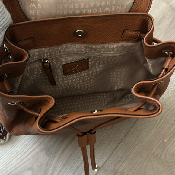 Kate Spade Tan Leather Backpack - Picture 3 of 3
